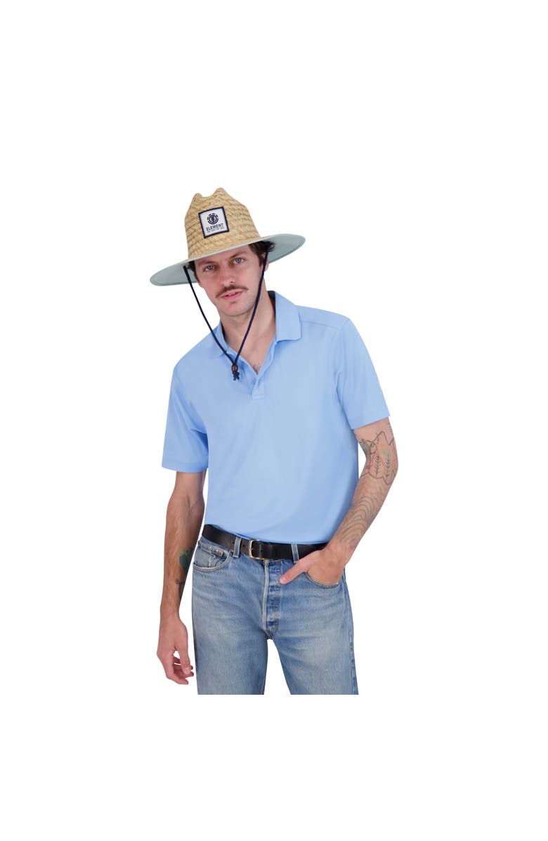 Element Woven Seagrass Lifeguard Hat with Solid Under Brim & Chin Cord, Alternate, color, Blue