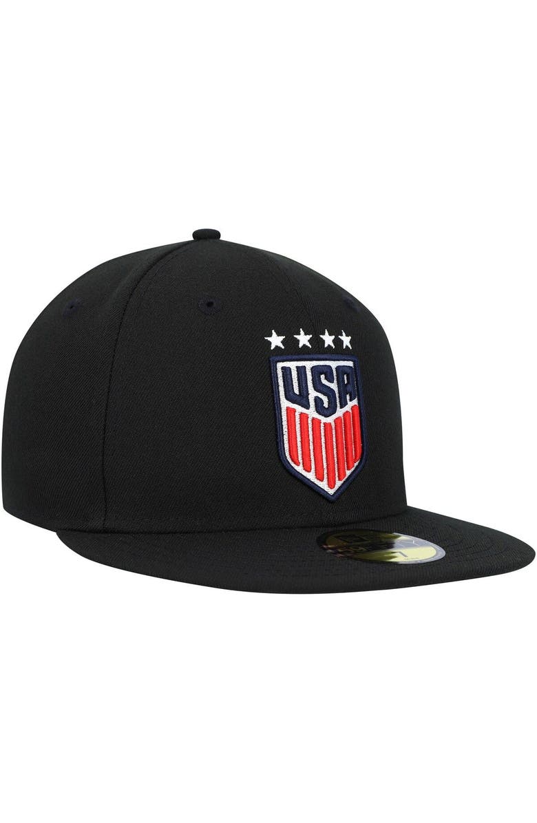 New Era Men's New Era Black USWNT Team Basic 9FIFTY Snapback Hat, Alternate, color, Black