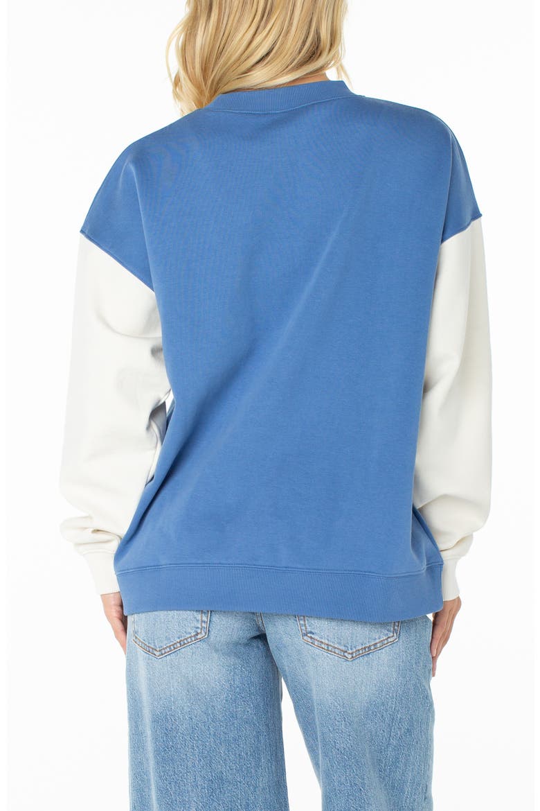 Lineup Contrast Crewneck Sweatshirt, Alternate, color, DUTCH BLUE