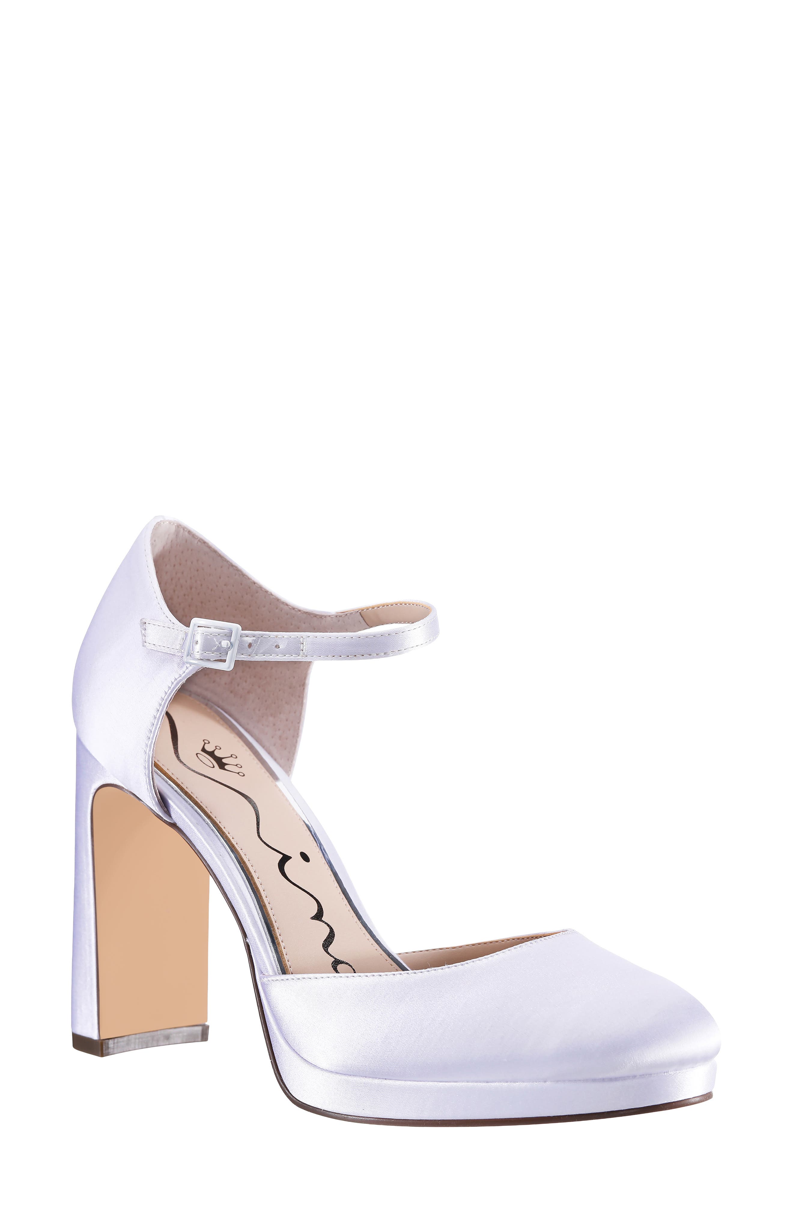 Marcie Ankle Strap Pump, Main, color, WHITE