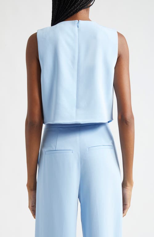 VERONICA BEARD VERONICA BEARD DREXLEY BOXY SLEEVELESS BUTTON-UP TOP 