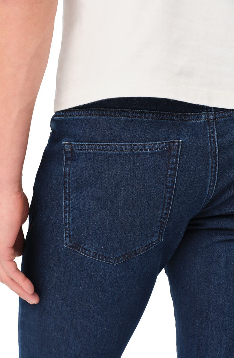 WARP+WEFT Ams Stretch Slim Fit Straight Leg Jeans, Alternate, color, Tonal Midnight