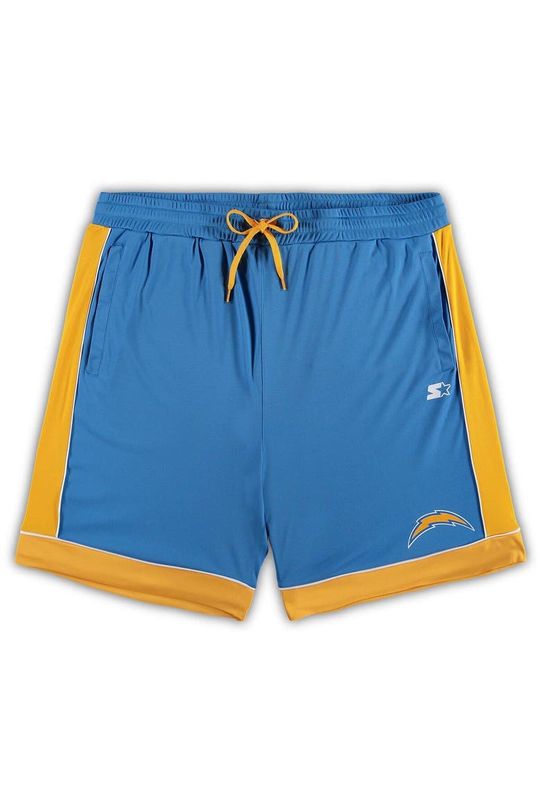 Men's Starter Powder Blue/Gold Los Angeles Chargers Fan Favorite Fashion Shorts, Main, color, Powder Blue