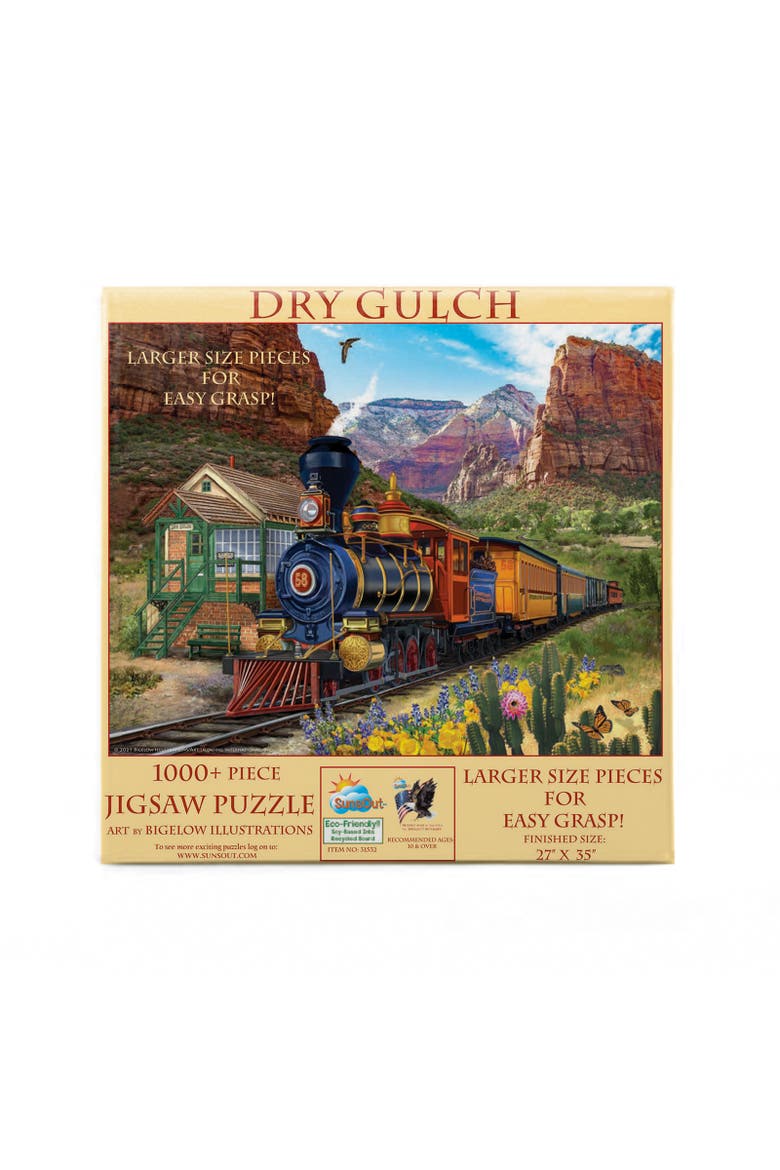 Dry Gulch 1000 piece Jigsaw Puzzle for Adults Large Pieces, Alternate, color, Multicolor