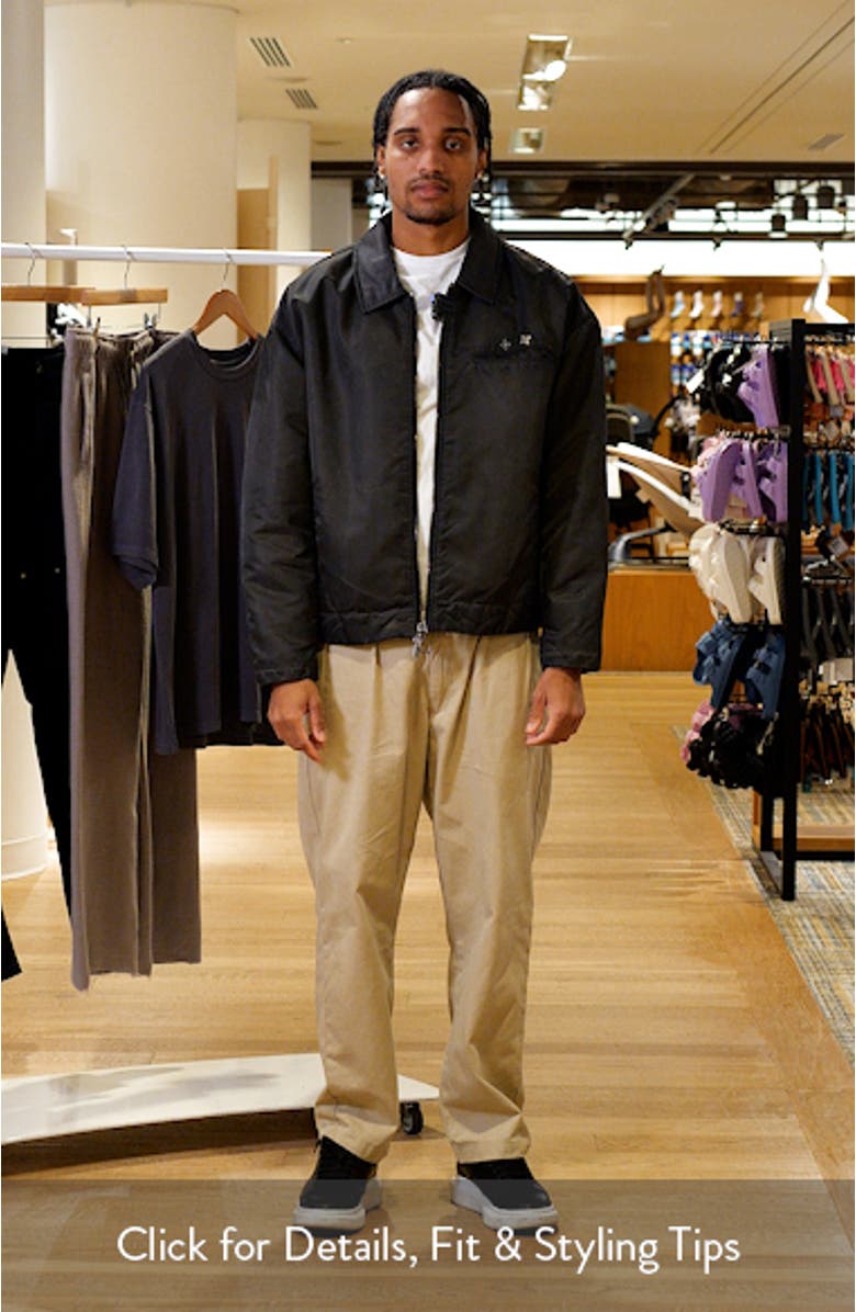 Washed Nylon Zip Jacket, sales video thumbnail