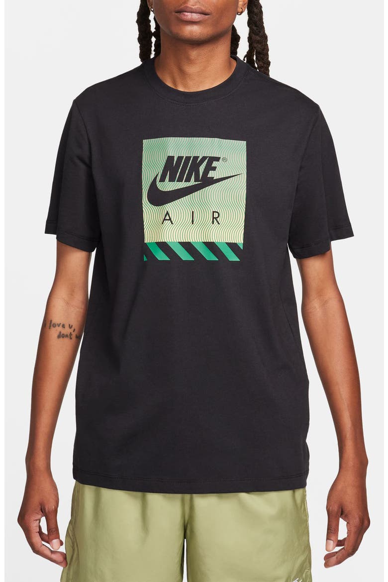 Air Graphic T-Shirt, Main, color, 010 BLACK