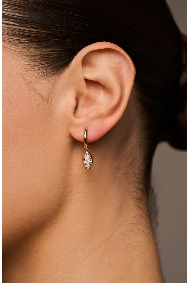 Estelle Marquise Drop Earrings, Alternate, color, GOLD