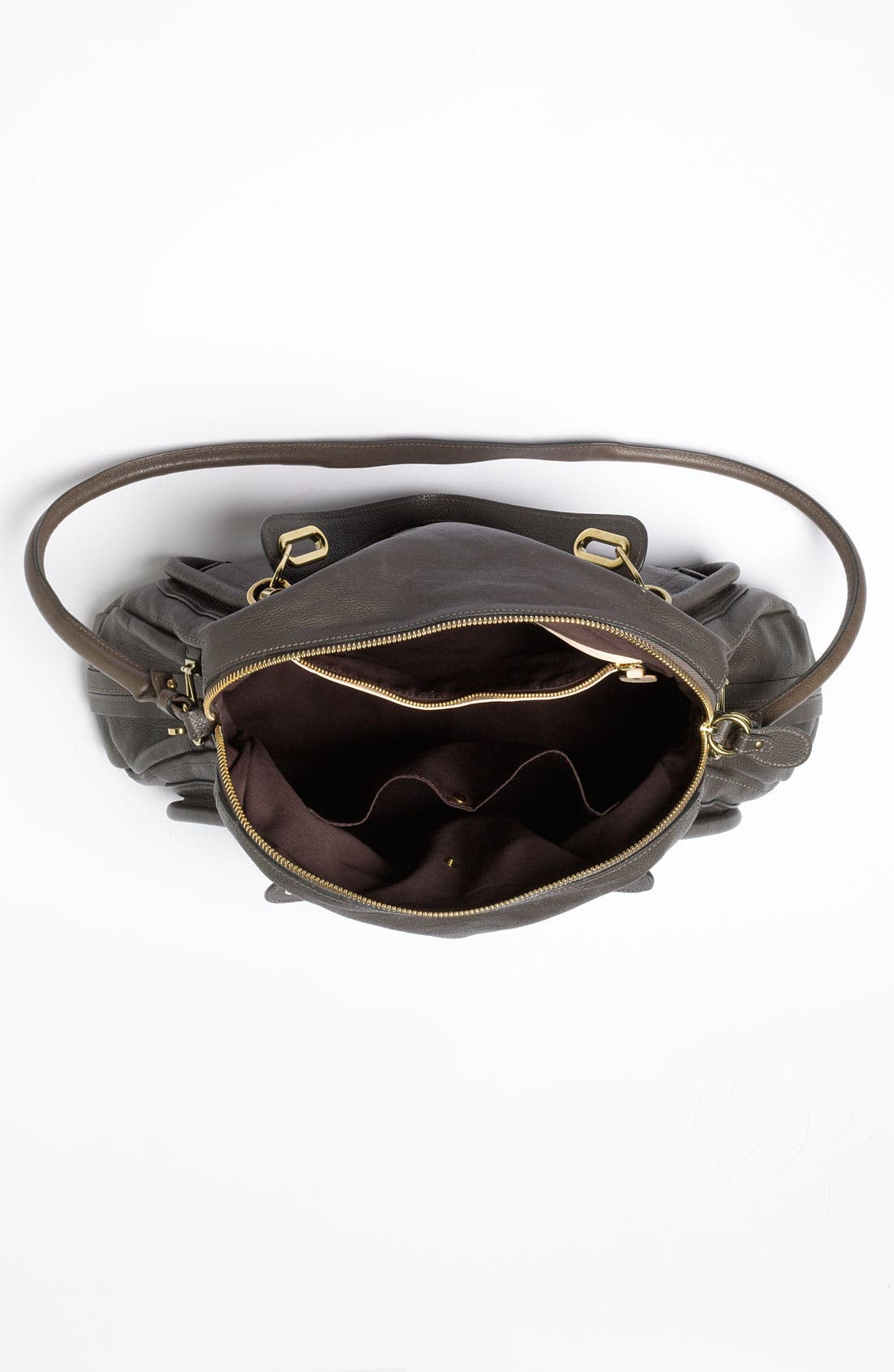 'Paraty - Large' Calfskin Leather Satchel, Alternate, color, ROCK