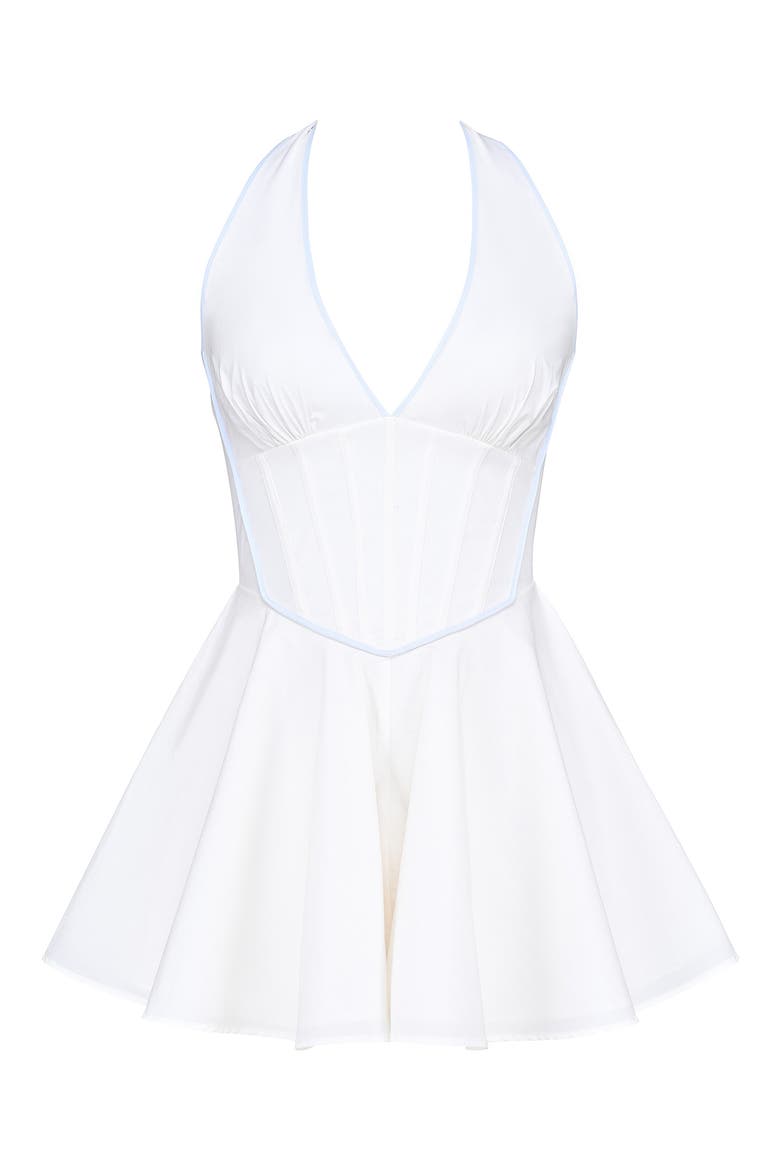 Eleanor Halter Romper, Alternate, color, CLOUD DANCER