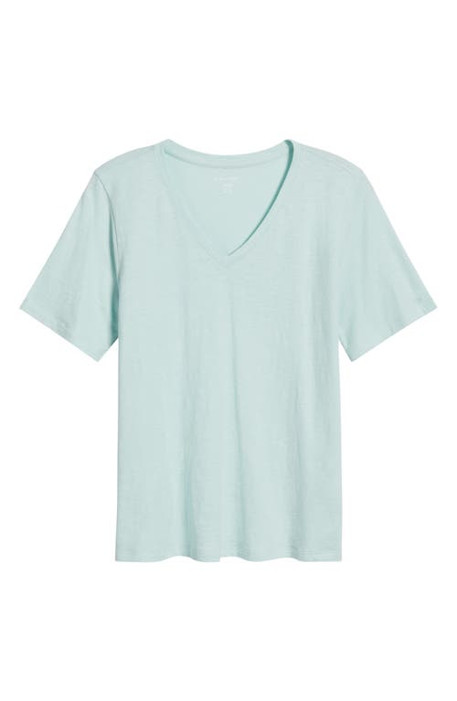EILEEN FISHER EILEEN FISHER EASY V-NECK ORGANIC COTTON T-SHIRT