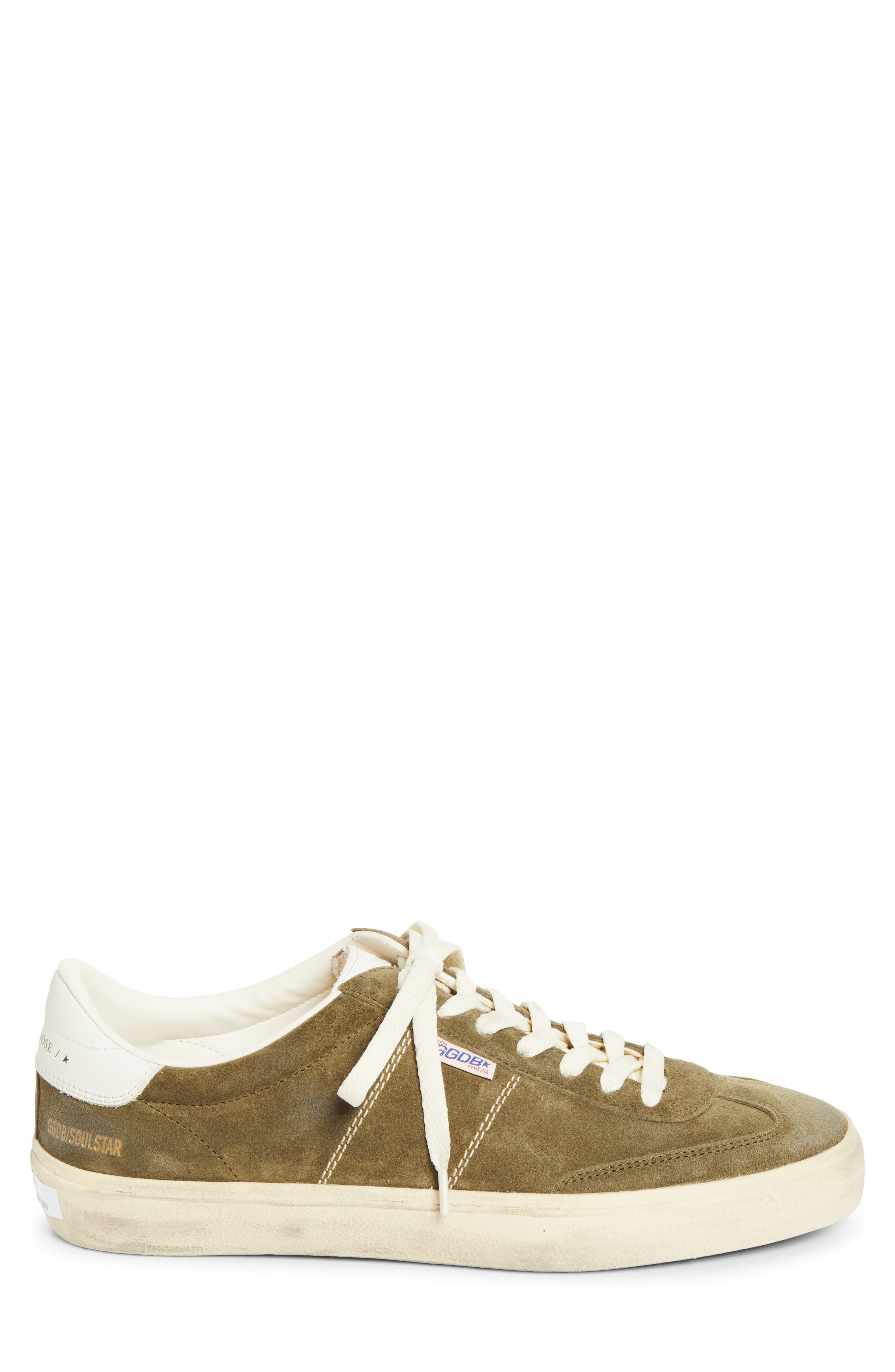 Golden Goose Soul Star Low Top Sneaker, Alternate, color, Olive Green/ White/ Milk