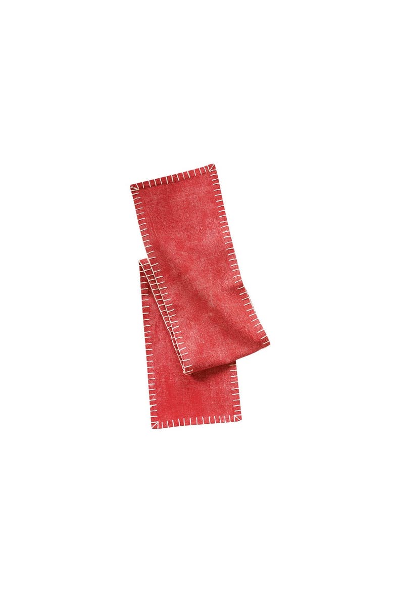 carol & frank Carter Tomato Dining Table Runner, Main, color, Red