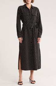 NORDSTROM RACK Tie Waist Shirtdress