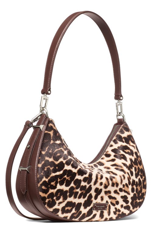 Kate Spade New York Liv Downtown Genuine Calf Hair Shoulder Bag In Animal Print