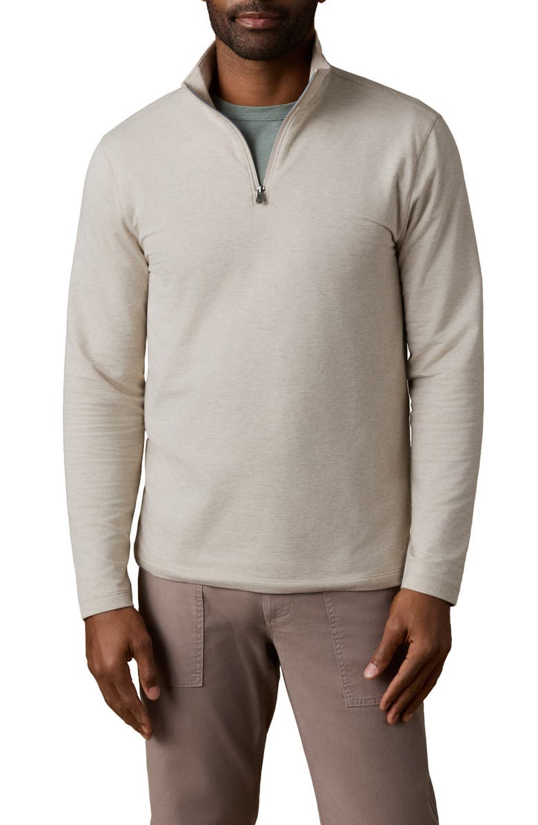 Faherty Movement Quarter Zip Top, Main, color, Dune Pointe Stripe