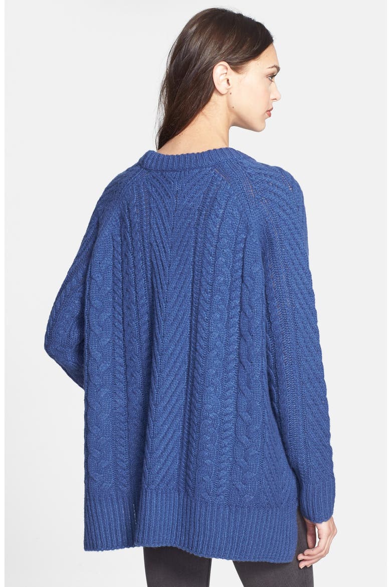 'James' Sweater, Alternate, color, CENTURY BLUE MELANGE