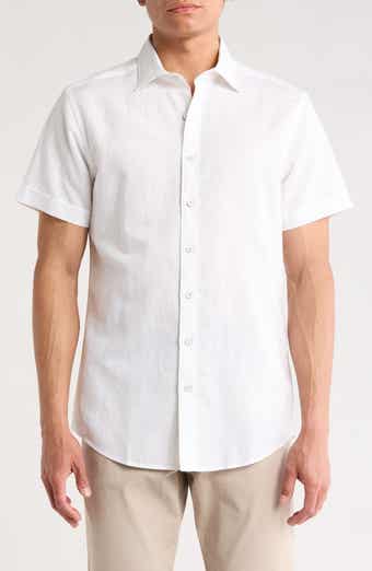 Rodd & Gunn Baywater Short Sleeve Linen & Cotton Button-Up Shirt