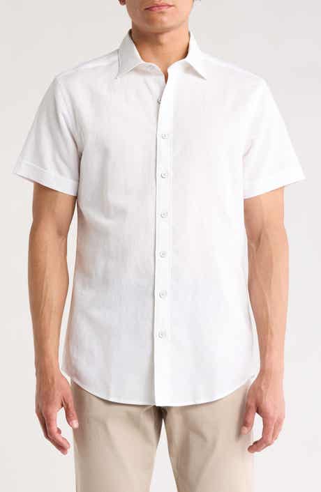 Rodd & Gunn Baywater Short Sleeve Linen & Cotton Button-Up Shirt