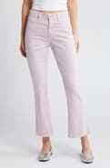AG Farrah High Waist Raw Hem Crop Bootcut Jeans