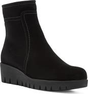 La Canadienne Tag Leather Wedge Bootie