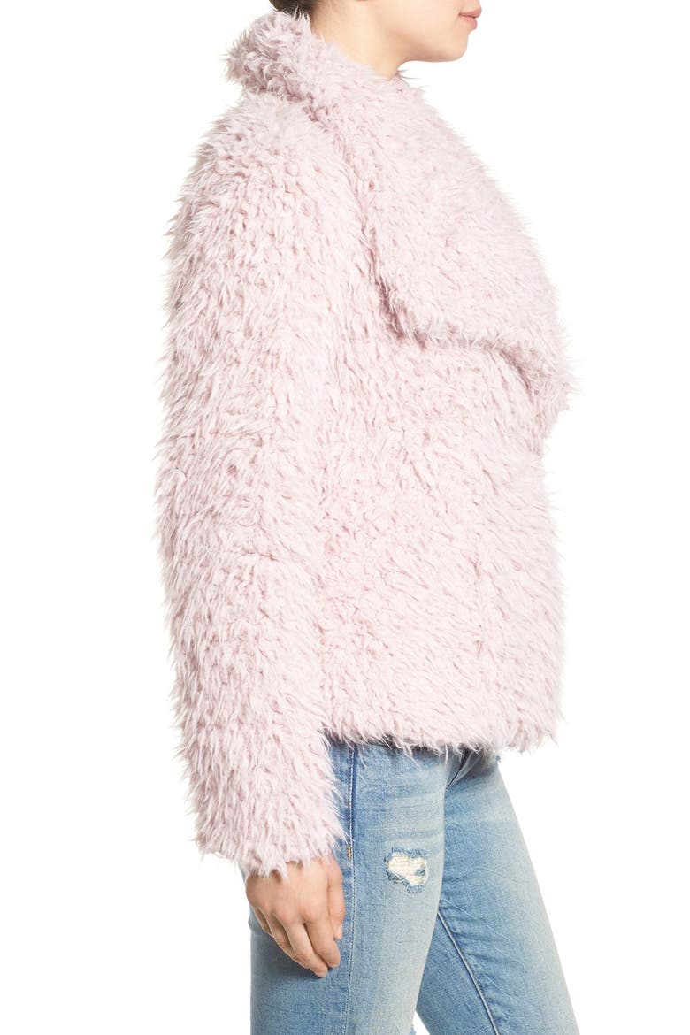 Faux Fur Jacket, Alternate, color, POWDER PUFF