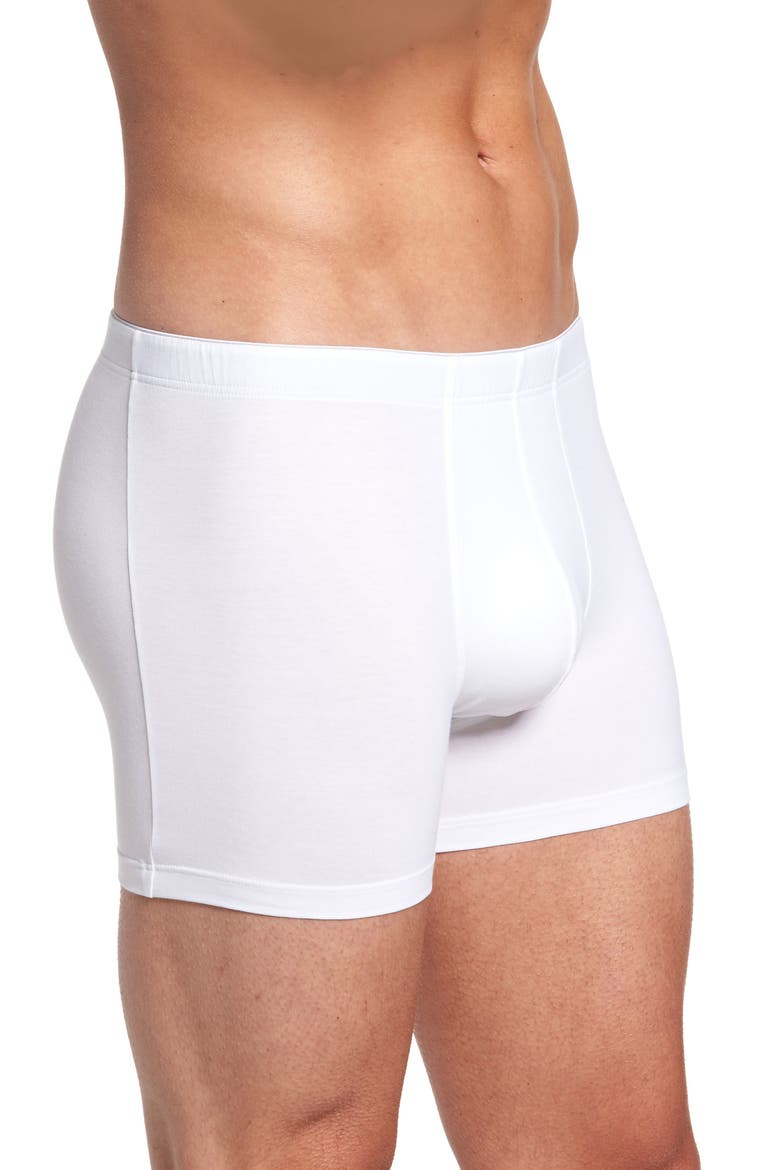 Cotton Superior Long Leg Boxer Brief, Alternate, color, WHITE