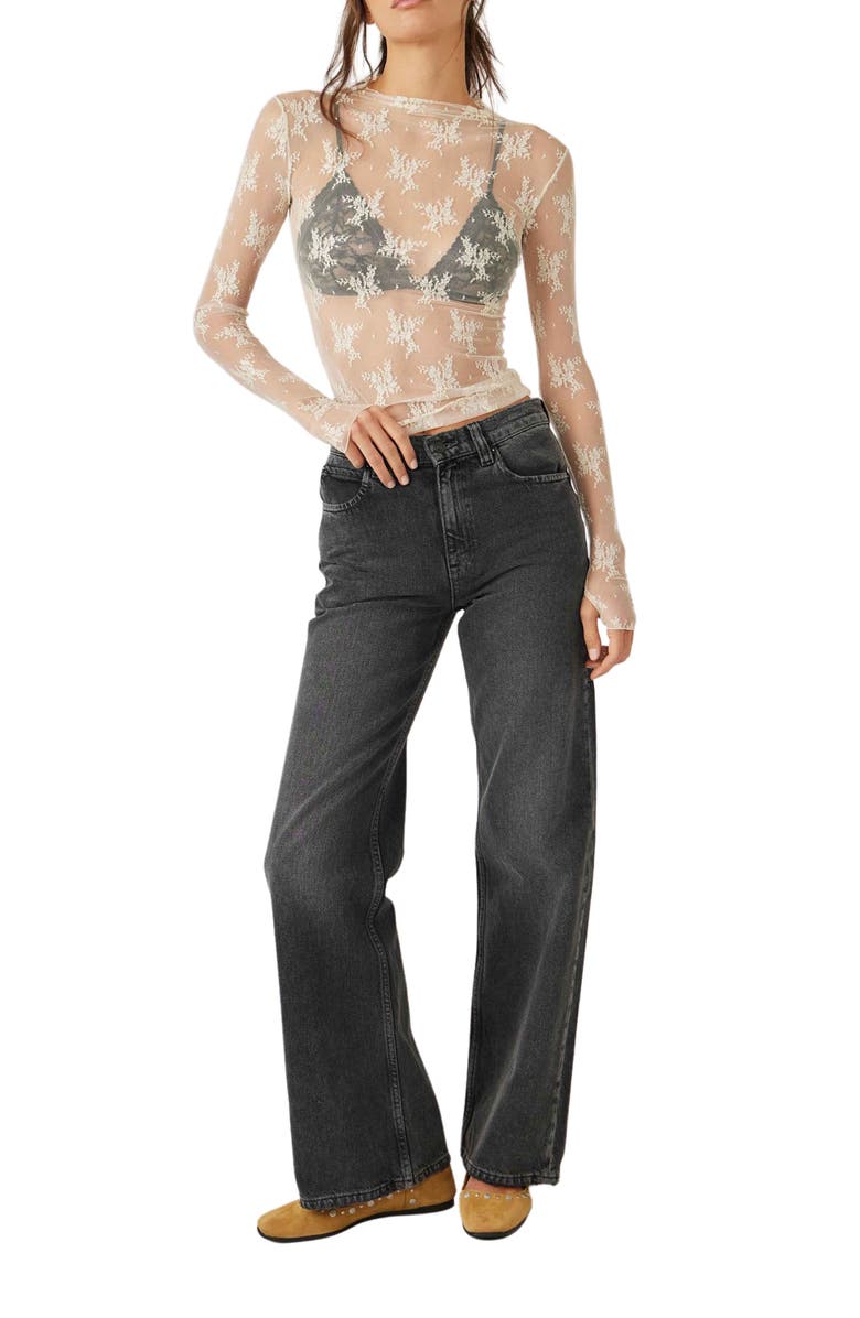 Free People Tinsley Baggy High Rise Jeans, Alternate, color, 