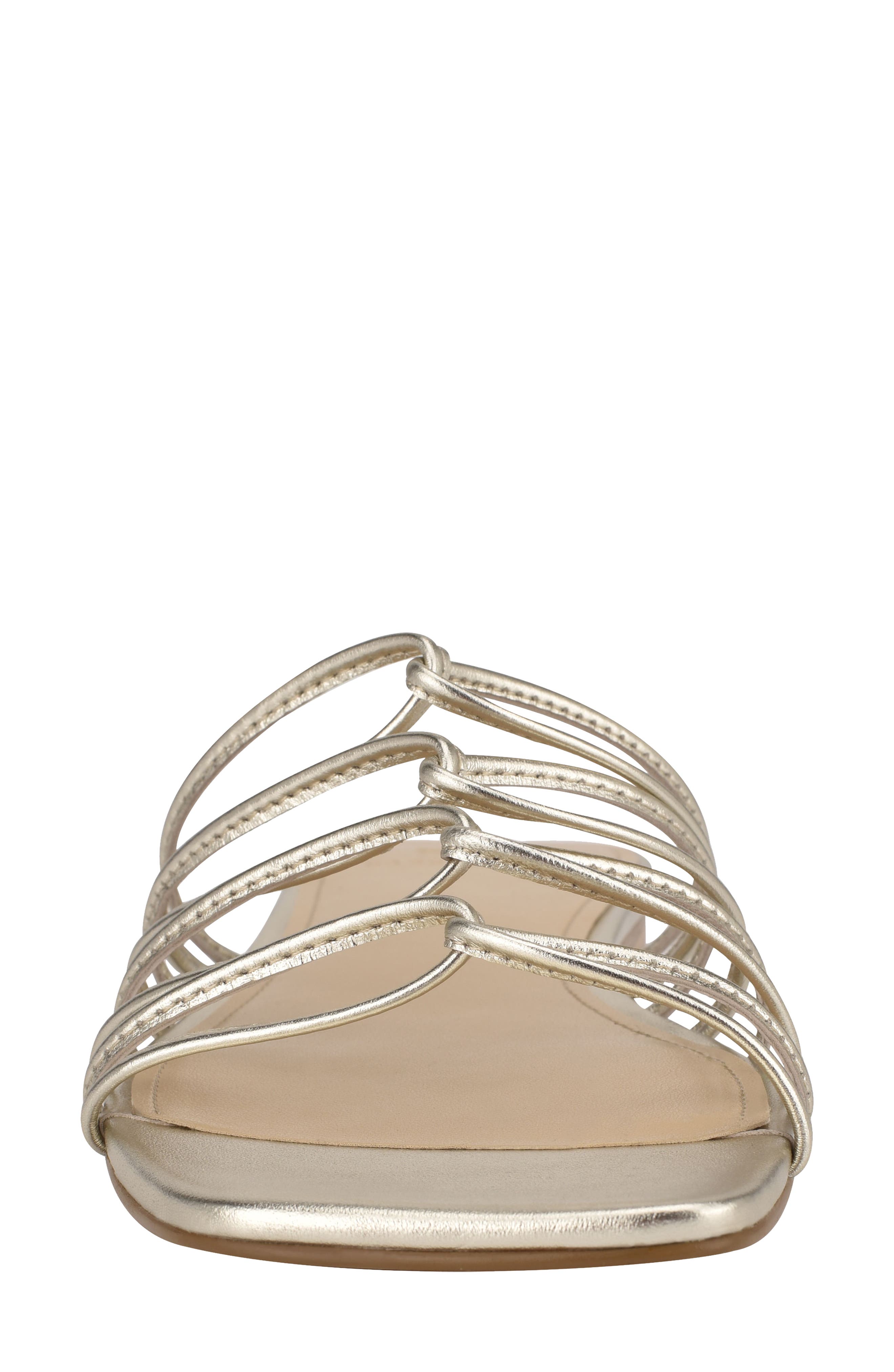 Marcio Slide Sandal, Alternate, color, PLATINO