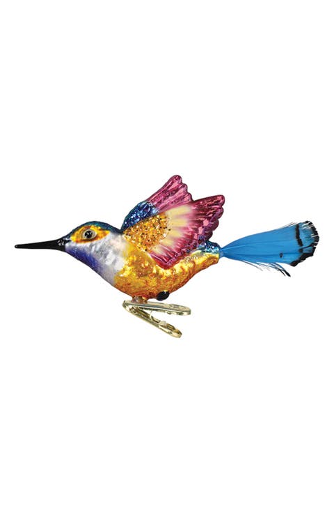 Vibrant Hummingbird Ornament
