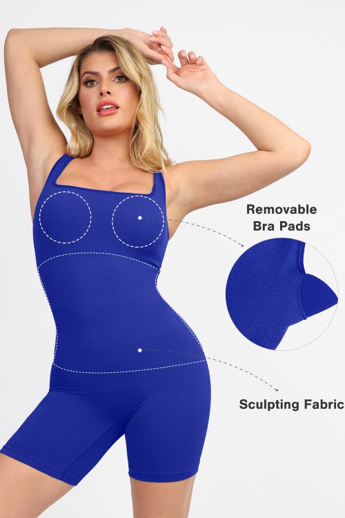 Popilush Shapewear Seamless Square Neck Smoothing Sport Romper