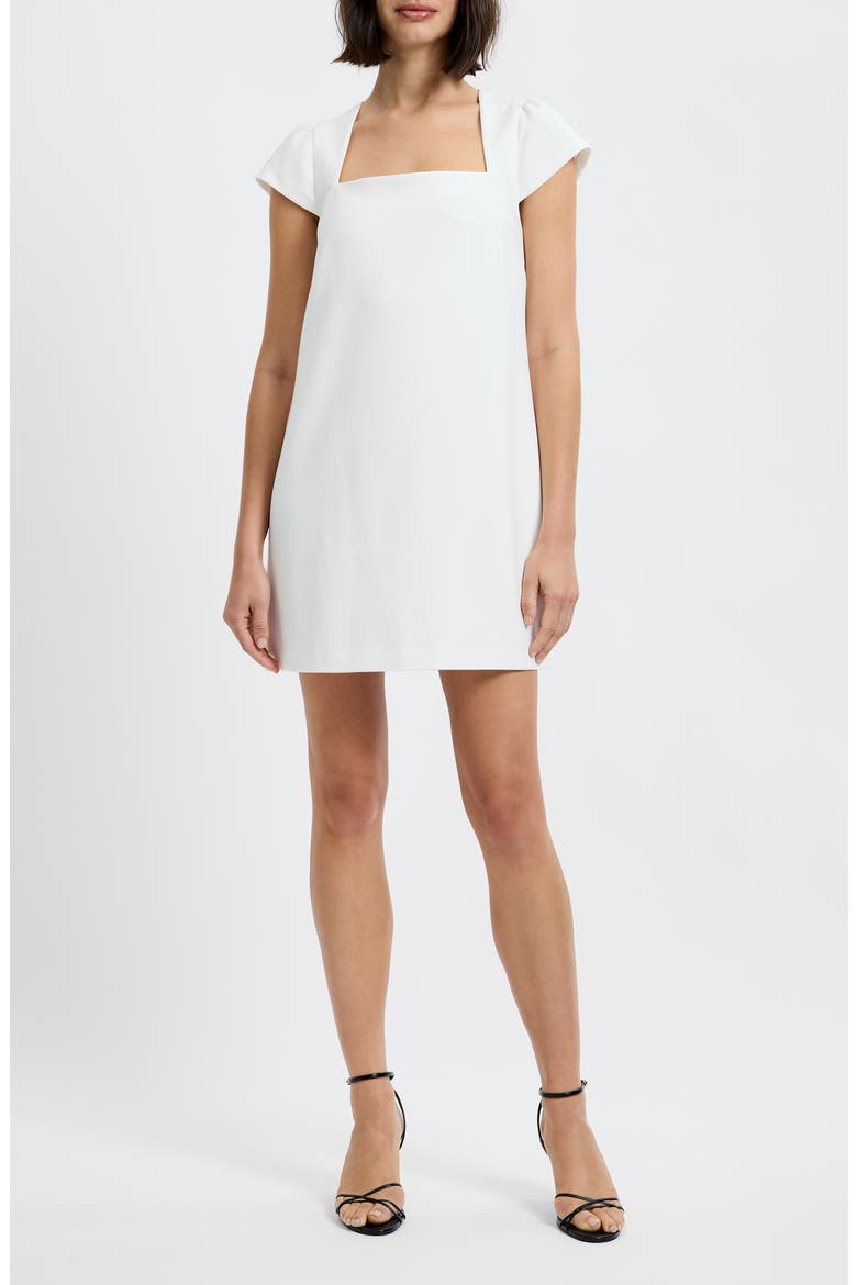 Whisper Cap Sleeve Shift Minidress, Main, color, SUMMER WHITE