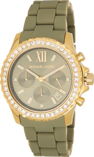 Michael Kors Everest Chronograph Silicone Strap Watch, 40mm  display picture 1