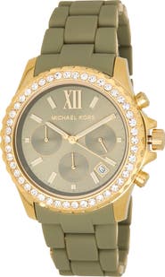 Michael Kors Everest Chronograph Silicone Strap Watch, 40mm
