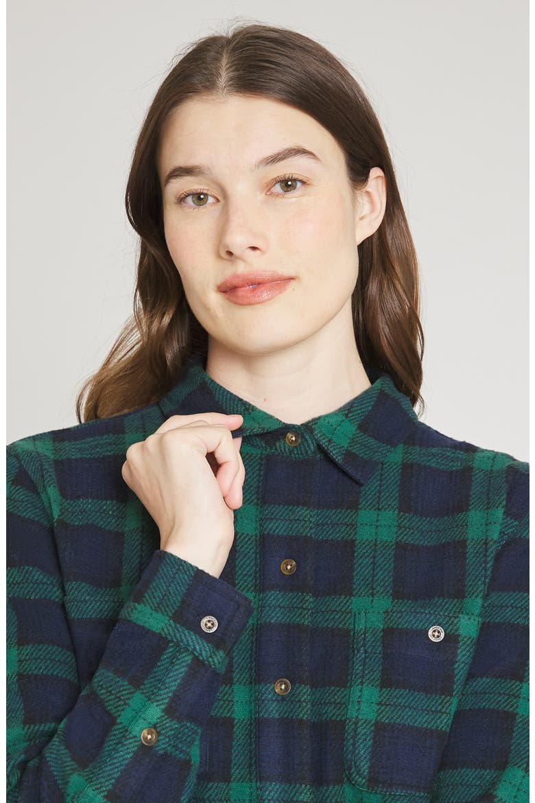 Cozy Brushed Knit Shirt, Alternate, color, SURF THE WEB