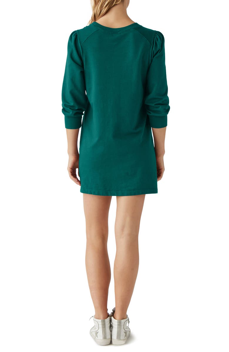 Michael Stars Veronica Puff Shoulder Long Sleeve Sweatshirt Dress, Alternate, color, 