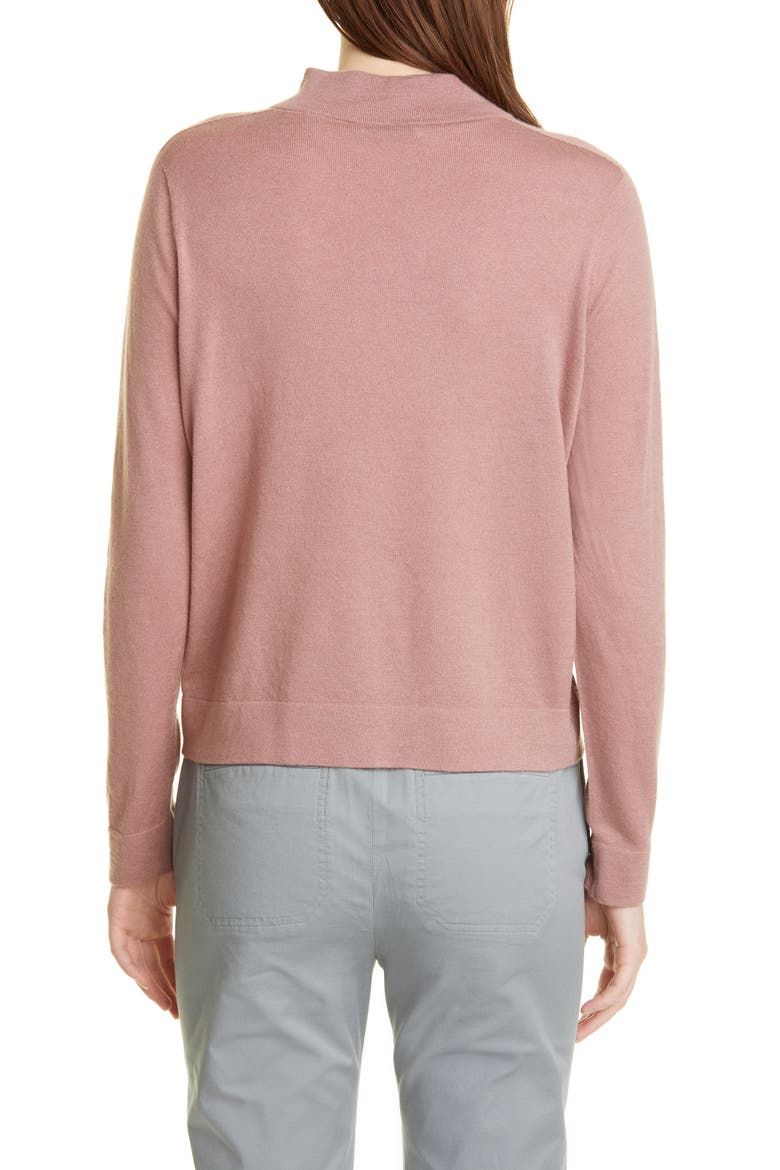 Funnel Neck Wool Blend Sweater, Alternate, color, MAUVE ORCHID