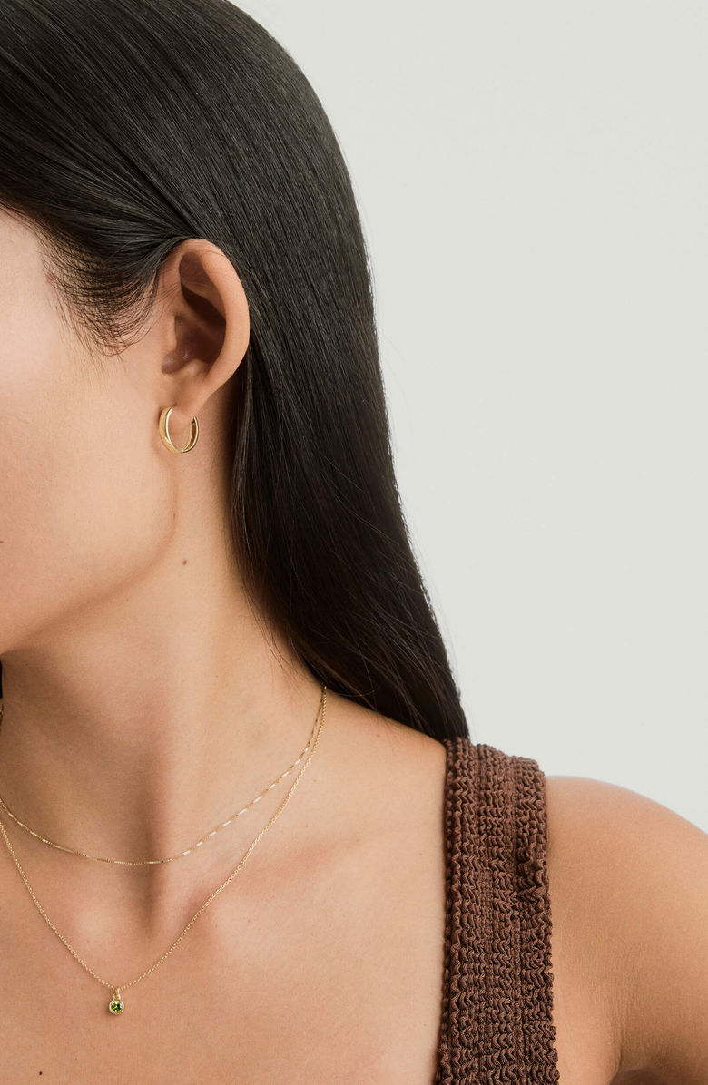 MEJURI Sia Birthstone Pendant Necklace, Alternate, color, Peridot