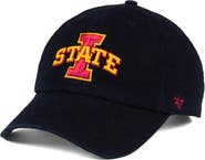 '47 Men's '47 Black Iowa State Cyclones Clean Up Adjustable Hat