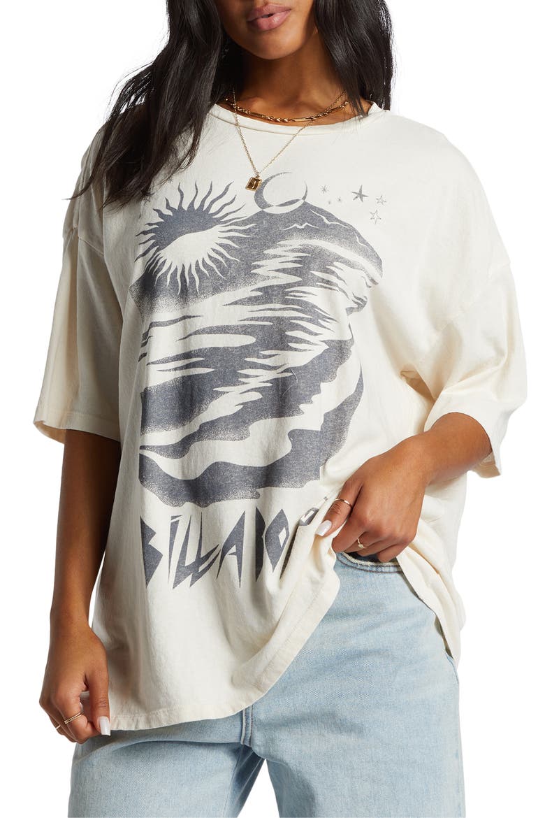 Night Walks Cotton Graphic T-Shirt, Main, color, WHITE CAP