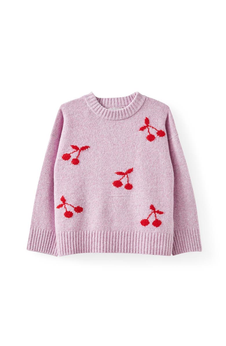 Cotton On Kids Kid's Sam Soft Knit Jumper, Main, color, Chaulky Mauve Marle Red