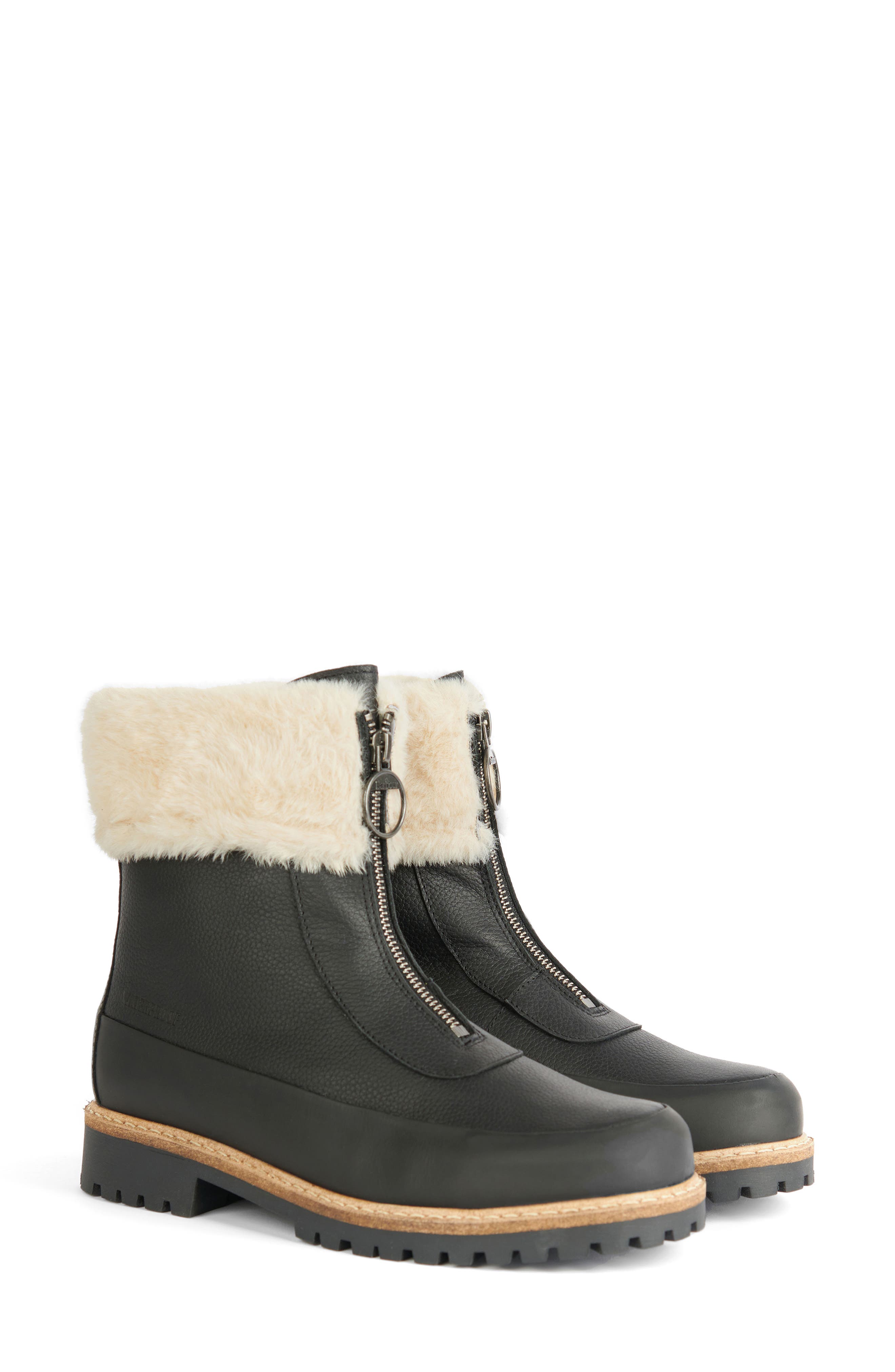 Barbour Rowen Faux Fur Lined Boot, Main, color, 