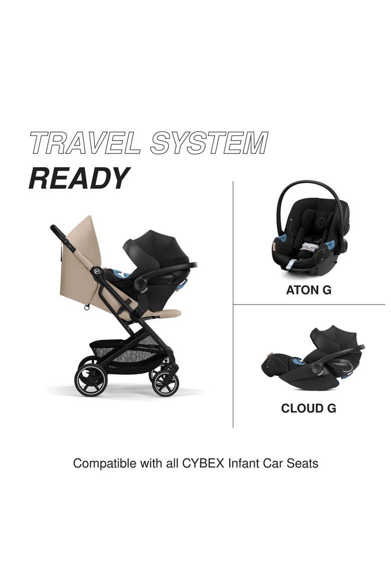 Beezy 2 Compact City Stroller, Alternate, color, ALMOND BEIGE