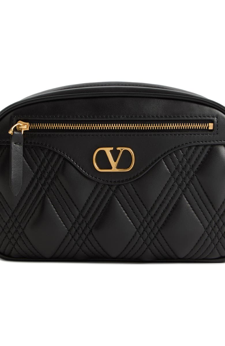 Valentino Garavani Quiltie 67 Quilted Leather Camera Bag, Alternate, color,