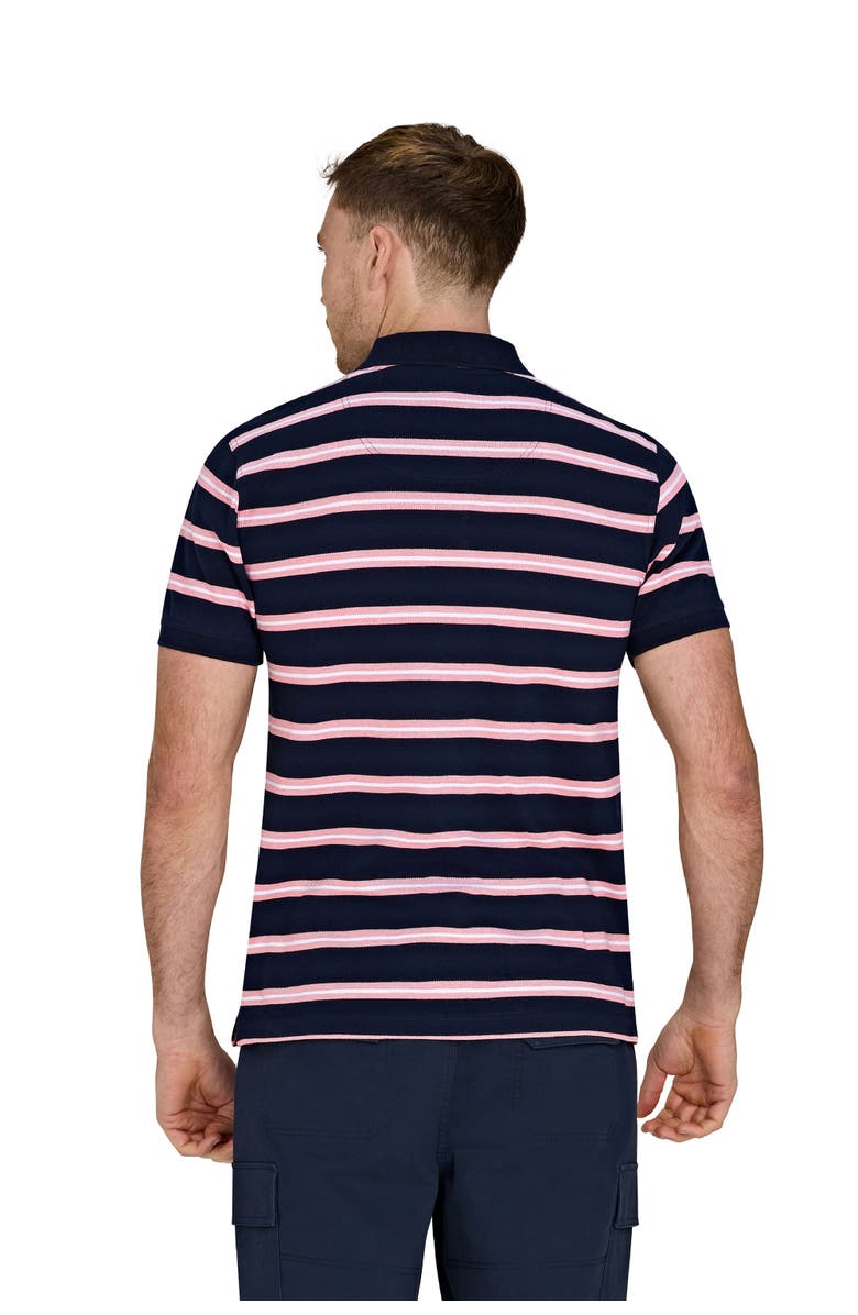 Raging Bull Trio Stripe Polo, Alternate, color, Navy