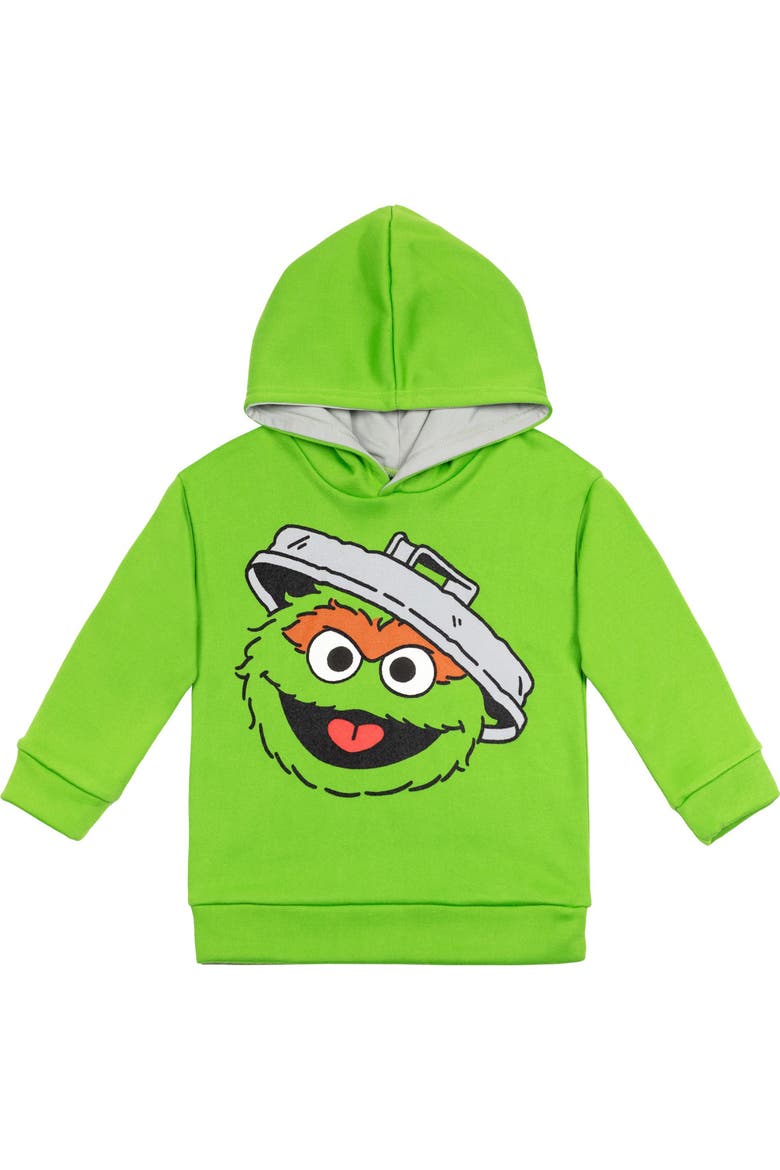 Fleece Pullover Hoodie, Main, color, Oscar Green
