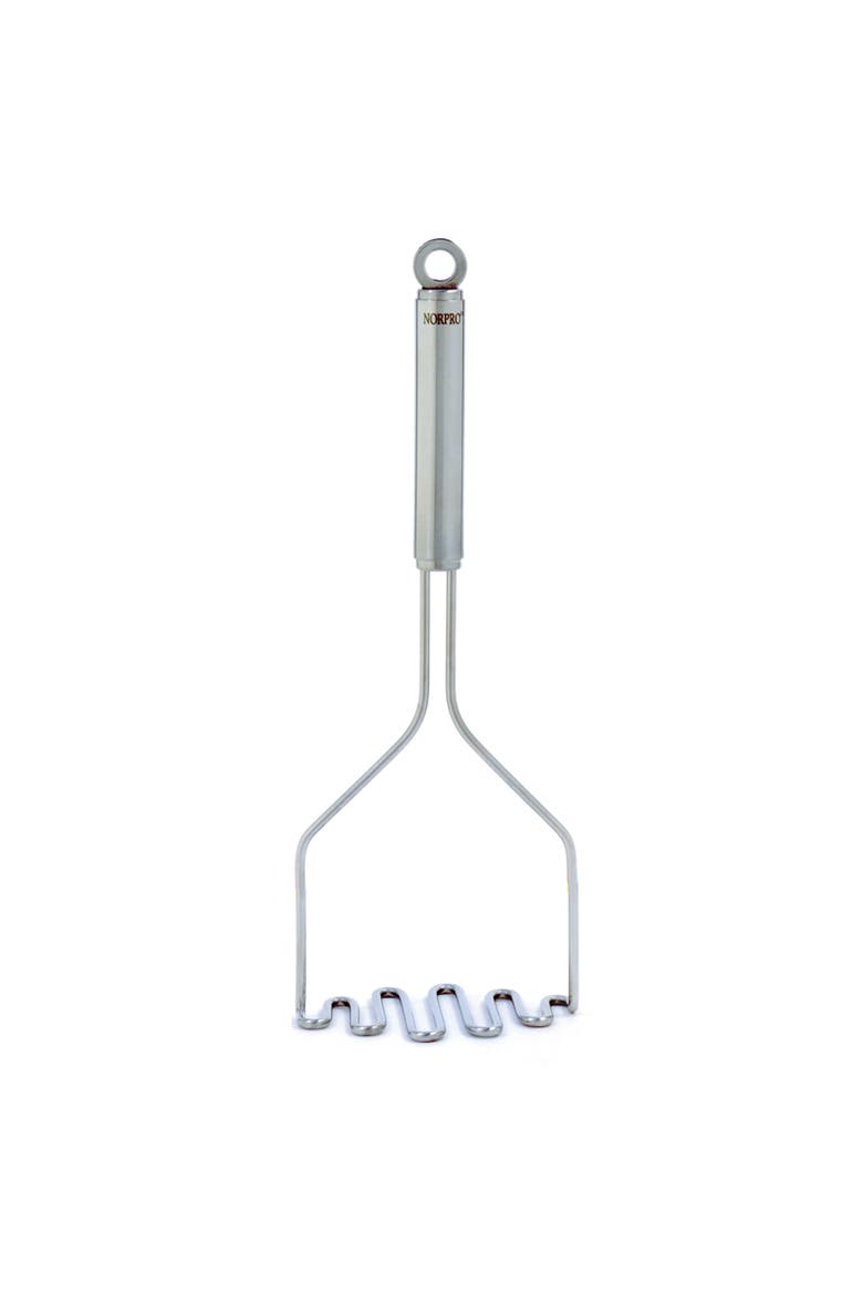 Krona Potato Masher - Stainless Steel, Heavy Duty, Main, color, Silver
