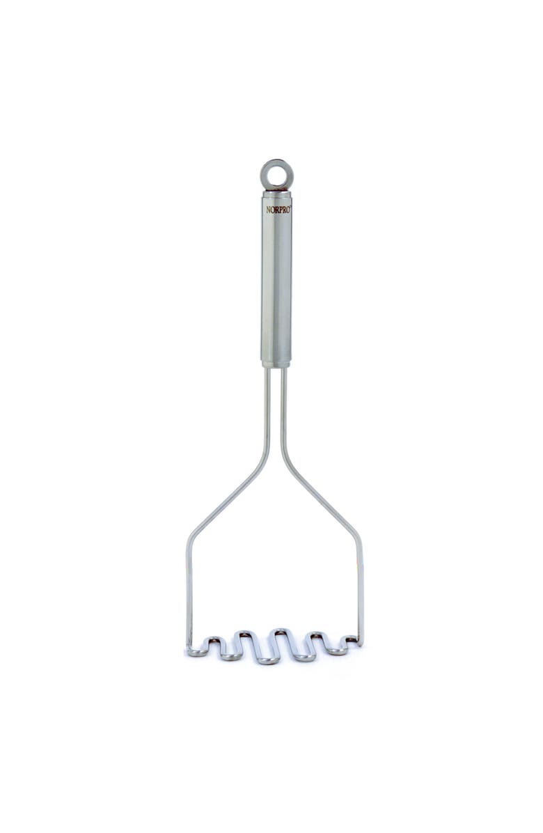 Norpro Krona Potato Masher - Stainless Steel, Heavy Duty, Main, color, Silver