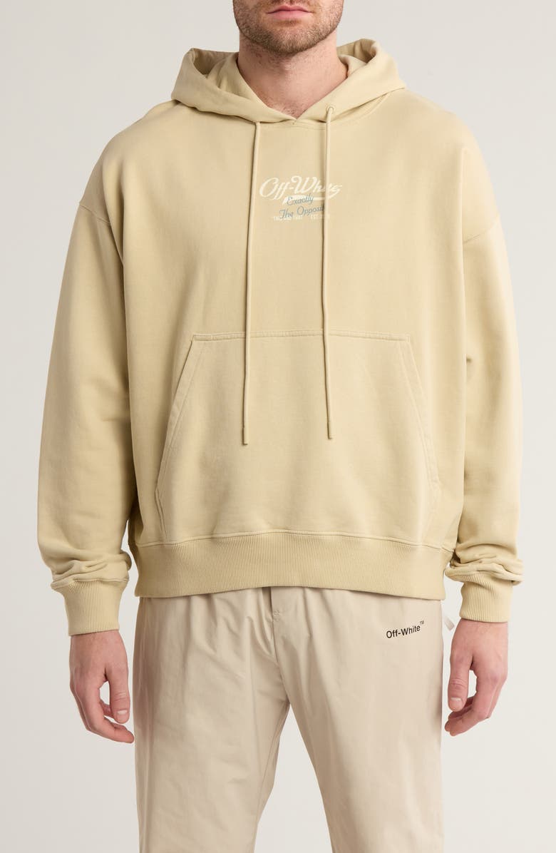 Off-White Script Logo OPP Over Skate Hoodie, Main, color, 