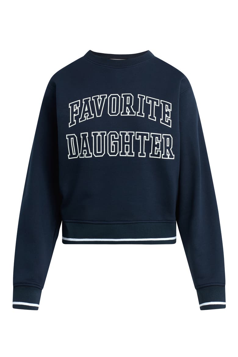 The Collegiate Graphic Sweatshirt, Alternate, color, NAVY/WHITE