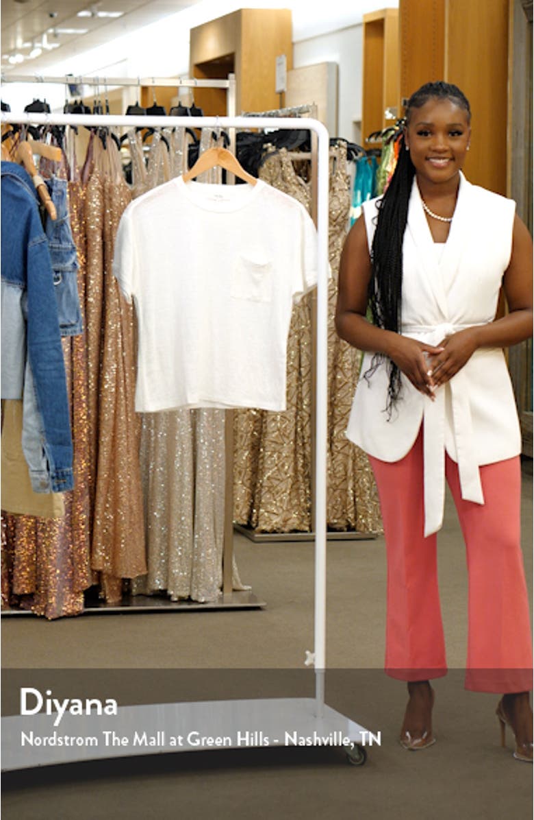 Pocket Organic Linen T-Shirt, sales video thumbnail